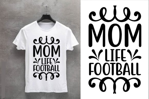 Football SVG Design Mom Life Football Graphics and Crafts