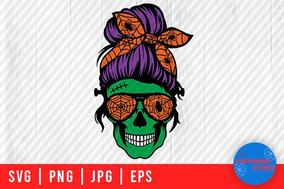 Halloween Mom Skull Momster Svg Review