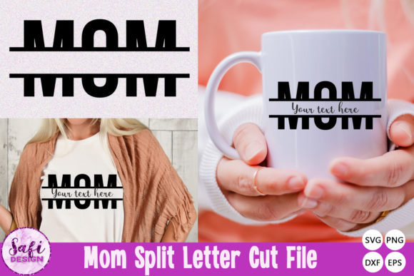 Mom Split Letter SVG Cut File: A Designer’s Take on Graphics and Crafts Assets