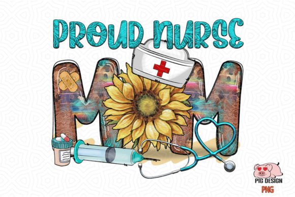Proud Nurse Mom Western Sublimation SVG Graphics and Crafts